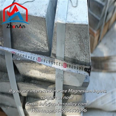 Silvery White High Grade Magnesium Ingot